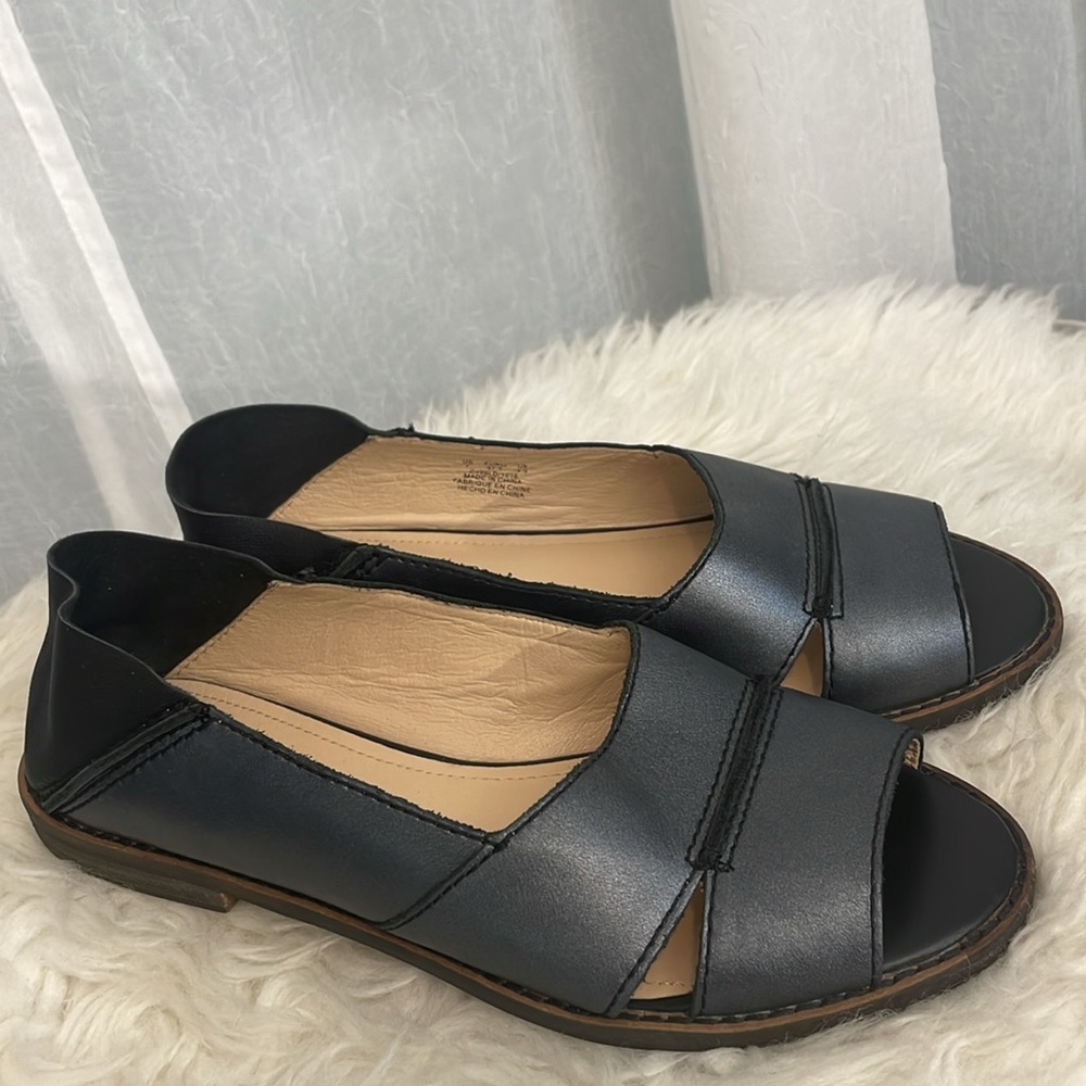 KELSI DAGGER Women Brooklyn KDB Samantha Convertible Flats Black size 7 - Picture 3 of 5